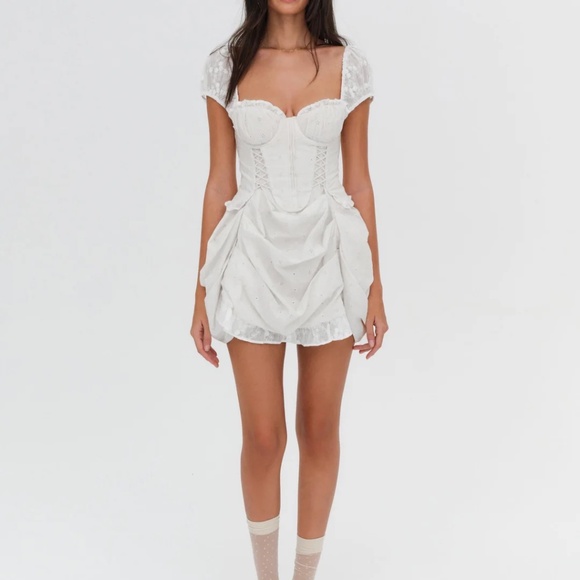 For Love and Lemon Morgan Mini Dress New size L - Picture 4 of 4